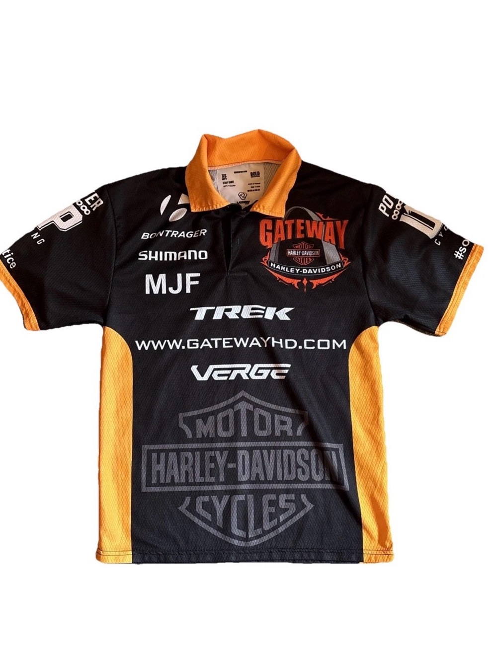 Harley Davidson Trek Cycling Polo Style Jersey Size Verge Sport